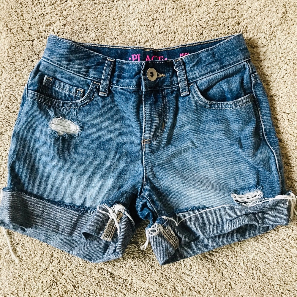🎃5/$5!! Girl’s Distressed Jean Shorts